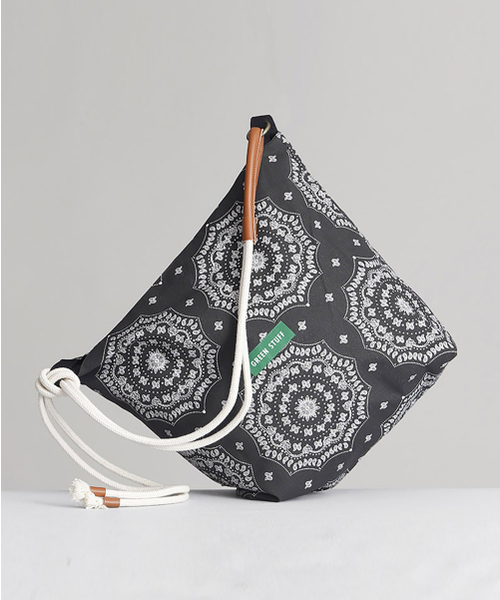GREEN STUFF(グリーンスタッフ)の「rope bag 57 - paisley black(エコバッグ/サブバッグ・メンズ・その他・FREE)」の7枚目の写真