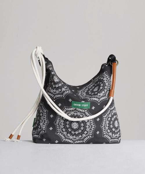 GREEN STUFF(グリーンスタッフ)の「rope bag 57 - paisley black(エコバッグ/サブバッグ・メンズ・その他・FREE)」の8枚目の写真
