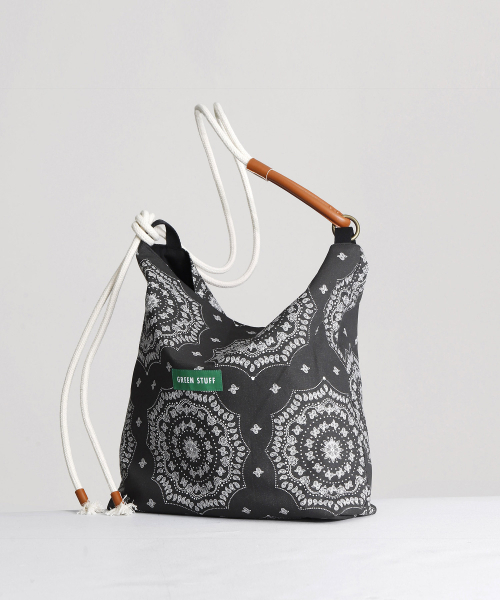 GREEN STUFF(グリーンスタッフ)の「rope bag 57 - paisley black(エコバッグ/サブバッグ・メンズ・その他・FREE)」の9枚目の写真