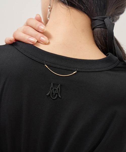 ADAM ET ROPE'(アダムエロペ)の「ロゴシャーリングTEE/接触冷感/UVカット/防シワ/遮熱(Tシャツ/カットソー・レディース・ブラック/ホワイト/ブラウン・FREE)」の20枚目の写真