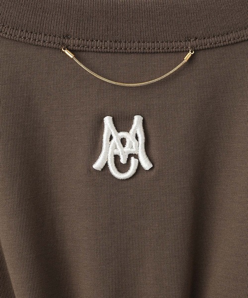 ADAM ET ROPE'(アダムエロペ)の「ロゴシャーリングTEE/接触冷感/UVカット/防シワ/遮熱(Tシャツ/カットソー・レディース・ブラック/ホワイト/ブラウン・FREE)」の4枚目の写真