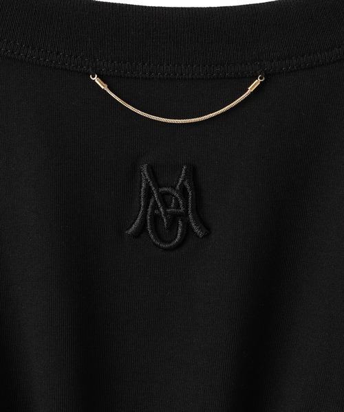 ADAM ET ROPE'(アダムエロペ)の「ロゴシャーリングTEE/接触冷感/UVカット/防シワ/遮熱(Tシャツ/カットソー・レディース・ブラック/ホワイト/ブラウン・FREE)」の8枚目の写真