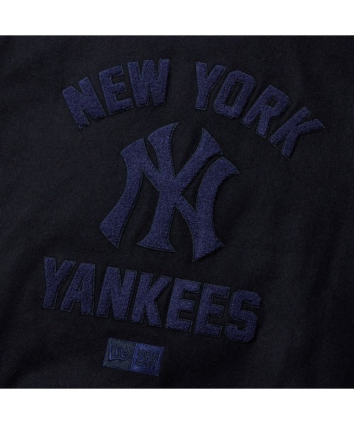 NEW ERA(ニューエラ)の「ニューエラ【NEW ERA】- ニューヨーク ヤンキース メルトン ジャケット【New York Yankees MELTON VARSITY JACKET NAVY 14682677】(ブルゾン・メンズ・ネイビー・L/XL/XXL/M)」の2枚目の写真