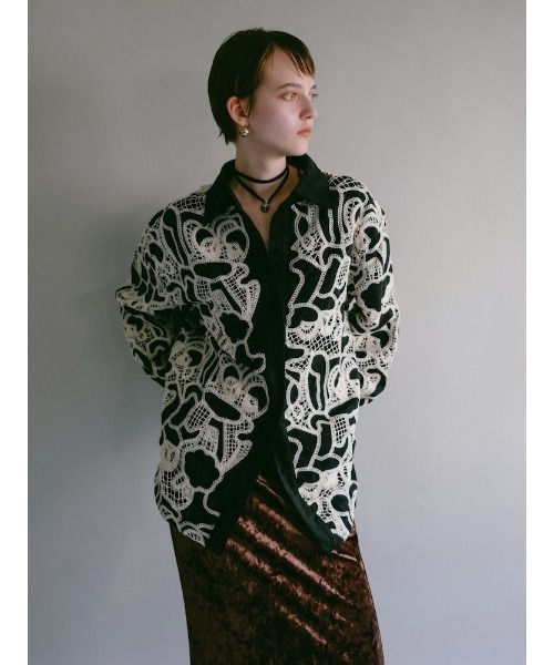 sahara(サハラ)の「【26AW PRE ORDER】Embroidery Suede Shirt Jacket(その他アウター・レディース・ブラウン/ブラック・FREE)」の20枚目の写真