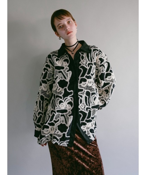 sahara(サハラ)の「【26AW PRE ORDER】Embroidery Suede Shirt Jacket(その他アウター・レディース・ブラウン/ブラック・FREE)」の21枚目の写真