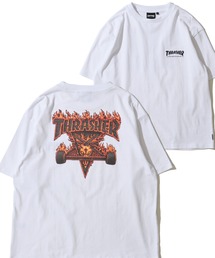 THRASHER（スラッシャー）の「【THRASHER   スラッシャー】ワンポイント刺繍 3Dロゴプリント クルーネックTシャツ（Tシャツ/カットソー）」