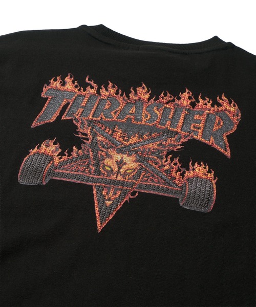 THRASHER(スラッシャー)の「【THRASHER / スラッシャー】ワンポイント刺繍 3Dロゴプリント クルーネックTシャツ(Tシャツ/カットソー・メンズ・ブラック系1/ホワイト系2/ホワイト系1/ブラック系2・X-LARGE/LARGE/MEDIUM)」の15枚目の写真
