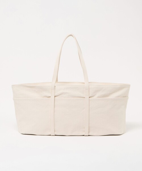 Steven Alan(スティーブンアラン)の「<AMIACALVA>CANOE TOTE L/トートバッグ(トートバッグ・レディース・ブラック/ホワイト・FREE)」の1枚目の写真