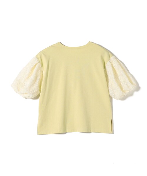 SHIPS(シップス)の「【WEB限定】〈接触冷感/UVカット/汗染み防止加工〉FUNCTION 袖 レース プルオーバー(Tシャツ/カットソー・レディース・イエロー系/ブラック/ホワイト・ONE SIZE)」の6枚目の写真