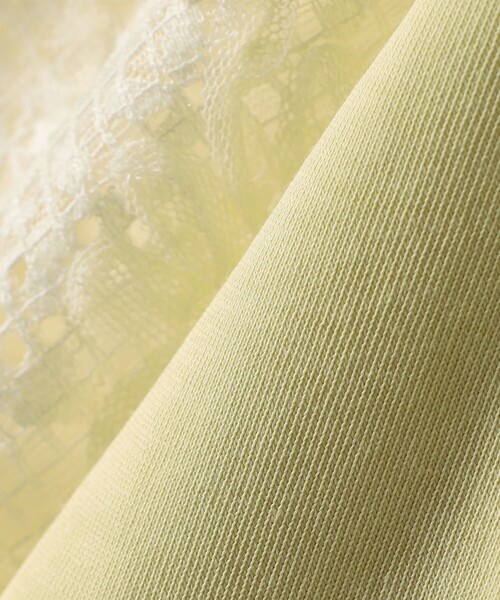 SHIPS(シップス)の「【WEB限定】〈接触冷感/UVカット/汗染み防止加工〉FUNCTION 袖 レース プルオーバー(Tシャツ/カットソー・レディース・イエロー系/ブラック/ホワイト・ONE SIZE)」の10枚目の写真