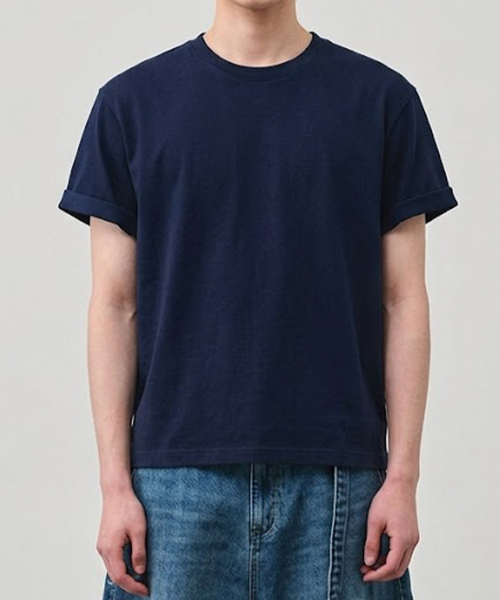 VANNWORKS(バンワークス)の「クロップ半袖Tシャツ (VS0300) ネイビー(Tシャツ/カットソー・レディース・その他・MEDIUM/LARGE/X-LARGE)」の1枚目の写真