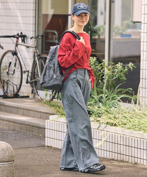 COBMASTER(コブマスター)の「【別注】 Cobmaster / コブマスター COB Air 撥水加工 ダブルポケット 配色裏地バックパック / A4収納可【THE CRAFT CREW PRODUCTS】(バックパック/リュック・レディース・ブラック/チャコール・FREE)」の5枚目の写真