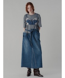 セール】MEDI REMAKE I LINE DENIM DRESS（ワンピース）｜Ameri