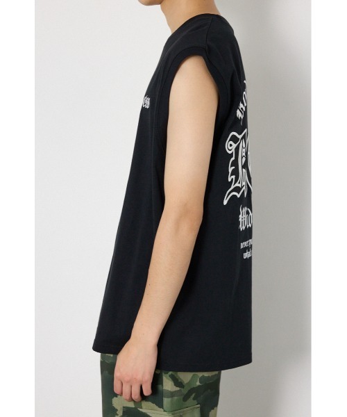 RODEO CROWNS WIDE BOWL(ロデオクラウンズワイドボウル)の「Blackletterノースリーブトップス(Tシャツ/カットソー・メンズ・ターコイズブルー系1/ブラック/ホワイト・LARGE/MEDIUM)」の18枚目の写真