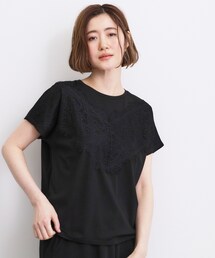 grove | 【持続冷感】ひんやりポンチシリーズ/フロントレースドルマンカットソー(Tシャツ/カットソー)