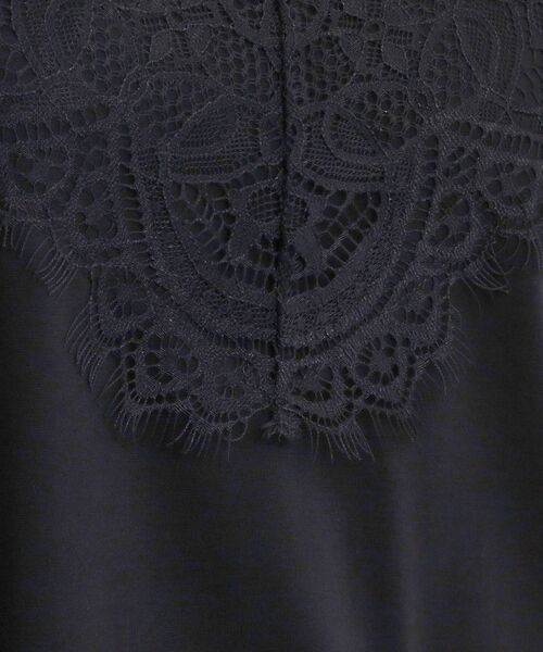 grove(グローブ)の「【持続冷感/SET UP可】ひんやりポンチシリーズ/フロントレースドルマンカットソー(Tシャツ/カットソー・レディース・ブラック/オフホワイト/パープル系4/ブラウン系その他・03/02/04/05)」の12枚目の写真