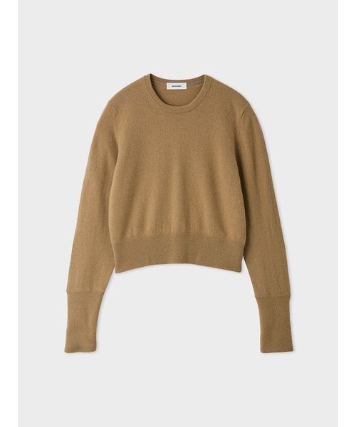 MIESROHE（ミースロエ）の「【洗える】バイカラーカシミアコンパクトニット（ニット/セーター・レディース・イエロー/キャメル/グレー・F）」の17枚目の写真