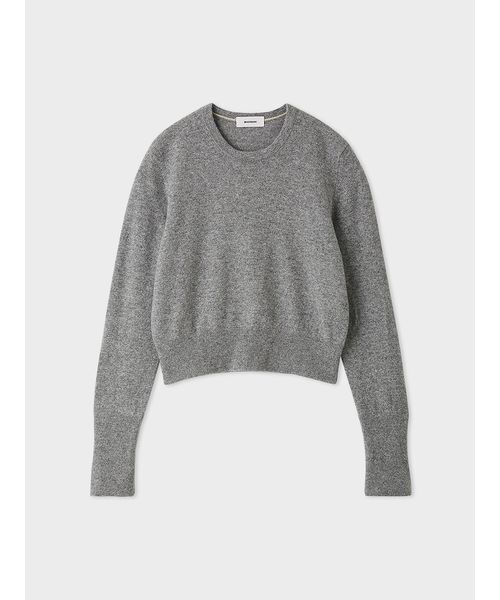 MIESROHE（ミースロエ）の「【洗える】バイカラーカシミアコンパクトニット（ニット/セーター・レディース・イエロー/キャメル/グレー・F）」の18枚目の写真