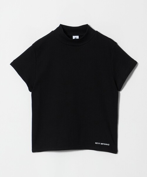 PETIT BATEAU(プチバトー)の「【別注】<PETIT BATEAU for 6>モックネック Tシャツ(Tシャツ/カットソー・レディース・コバルトブルー/ダークオレンジ/ブラック・FREE)」の2枚目の写真