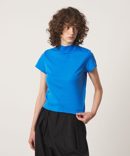 PETIT BATEAU(プチバトー)の「【別注】<PETIT BATEAU for 6>モックネック Tシャツ(Tシャツ/カットソー・レディース・コバルトブルー/ダークオレンジ/ブラック・FREE)」の4枚目の写真