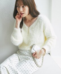 メルフィーメモリー dolly frill knit tops Dolly frill knit tops