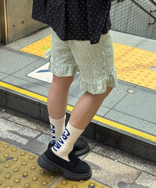 CIAOPANIC(チャオパニック)の「(2サイズ展開)ストレッチレースカプリパンツ/バイカー(その他パンツ・レディース・ミント/オフホワイト/ブラック・0/1)」の17枚目の写真