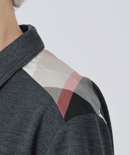 BLACK LABEL CRESTBRIDGE(ブラックレーベル・クレストブリッジ)の「ショルダーチェックスキッパーポロシャツ(ポロシャツ・メンズ・オフホワイト/チャコールグレー/グリーン系その他・XL/L/M)」の21枚目の写真