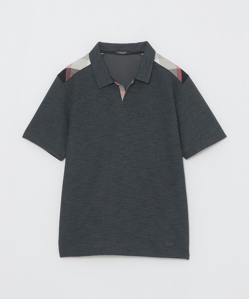 BLACK LABEL CRESTBRIDGE(ブラックレーベル・クレストブリッジ)の「ショルダーチェックスキッパーポロシャツ(ポロシャツ・メンズ・オフホワイト/チャコールグレー/グリーン系その他・XL/L/M)」の19枚目の写真