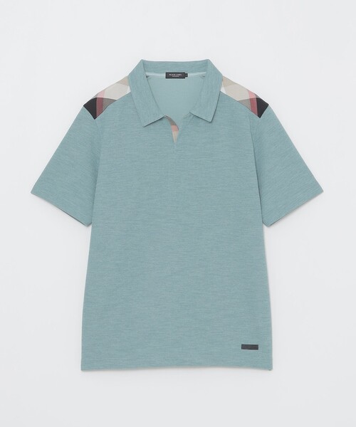 BLACK LABEL CRESTBRIDGE(ブラックレーベル・クレストブリッジ)の「ショルダーチェックスキッパーポロシャツ(ポロシャツ・メンズ・オフホワイト/チャコールグレー/グリーン系その他・XL/L/M)」の12枚目の写真