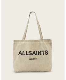 ALLSAINTS（オールセインツ）の「UNDERGROUND LOGO PRINTED TOTE BAG | アンダーグラウンド ロゴ プリント トート バッグ（トートバッグ）」