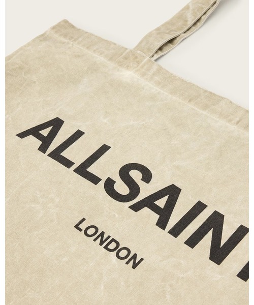 ALLSAINTS（オールセインツ）の「UNDERGROUND LOGO PRINTED TOTE BAG | アンダーグラウンド ロゴ プリント トート バッグ（トートバッグ・メンズ・ブラウン・ONE SIZE）」の4枚目の写真