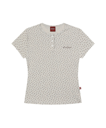 Bloom Henley Neck Slim Fit T-shirts Oatmeal