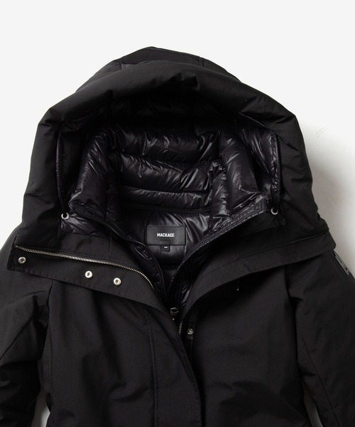 Mackage(マッカージュ)の「【Mackage / マッカージュ】SHILOH-NF / シロ NF フーデッド ショート ダウンジャケット(ダウンジャケット/コート・レディース・ブラック・X-SMALL)」の8枚目の写真