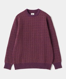MEN'S BIGI（メンズビギ）の「モールジャカードクルーネックニット（ニット/セーター）」