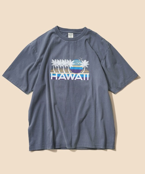 BENCH'S SELECT(ベンチセレクト)の「〈Green Flash〉HAWAII SUNSET TEE(Tシャツ/カットソー・メンズ・ホワイト/イエロー/サックスブルー/レッド/ネイビー・SMALL/MEDIUM/LARGE/X-LARGE)」の3枚目の写真