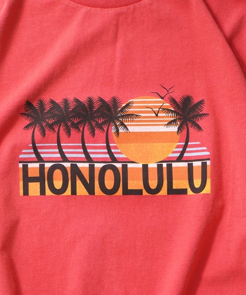 BENCH'S SELECT(ベンチセレクト)の「〈Green Flash〉HAWAII SUNSET TEE(Tシャツ/カットソー・メンズ・ホワイト/イエロー/サックスブルー/レッド/ネイビー・SMALL/MEDIUM/LARGE/X-LARGE)」の8枚目の写真