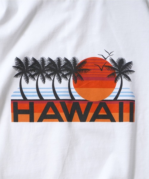 BENCH'S SELECT(ベンチセレクト)の「〈Green Flash〉HAWAII SUNSET TEE(Tシャツ/カットソー・メンズ・ホワイト/イエロー/サックスブルー/レッド/ネイビー・SMALL/MEDIUM/LARGE/X-LARGE)」の9枚目の写真