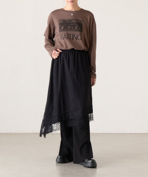 BEARDSLEY(ビアズリー)の「レース2WAYキャミ《FRIPIER》(キャミソール・レディース・ブラック・FREE)」の5枚目の写真