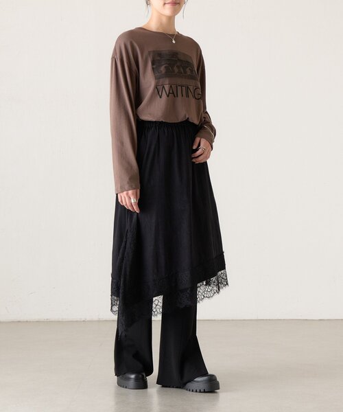 BEARDSLEY(ビアズリー)の「レース2WAYキャミ《FRIPIER》(キャミソール・レディース・ブラック・FREE)」の8枚目の写真