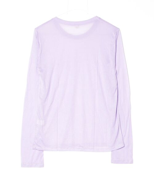SHIPS（シップス）の「BASERANGE:LONG SLEEVE TEE 82CL（Tシャツ/カットソー・レディース・ラベンダー・ONE SIZE）」の2枚目の写真