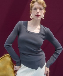 ASYMME TUCK L/S TOP