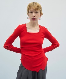 ASYMME TUCK L/S TOP