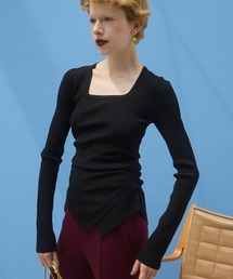 ASYMME TUCK L/S TOP