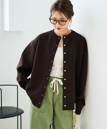 \累計26,200枚突破/限定展開 <選べる着丈>スナップボタン ニット カーディガン