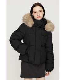 SLY(�X���C)�́yAW PRE ORDER ��2�e�zFUR HOODIE PUFFER SHAPED JK �t�@�[�t�[�f�B�[�p�t�@�[�V�F�[�v�h�W���P�b�g �H�� �~�� �t�@�[/�t�[�h���O���\�� �X�^���h�l�b�N �n�C�l�b�N(�u���]��)
