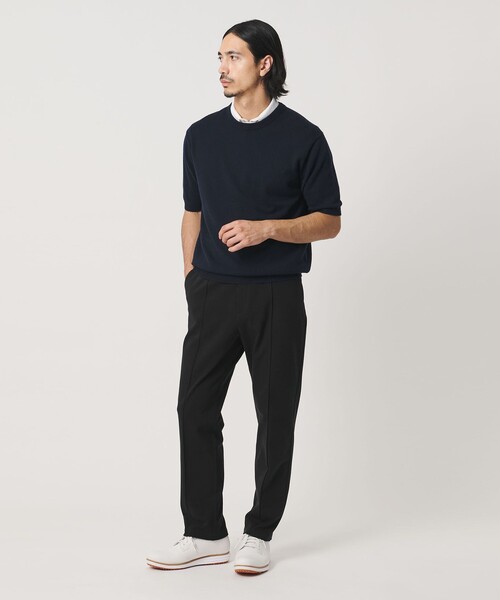 UNITED ARROWS GOLF(ユナイテッドアローズゴルフ)の「メンズ ミラノリブ イージー スラックス(スラックス・メンズ・ベージュ/ブラック・M/L/XL)」の7枚目の写真