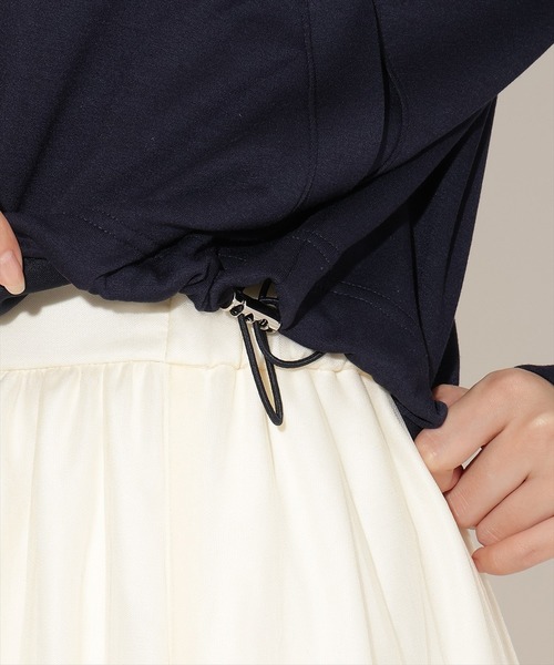 AND COUTURE(アンドクチュール)の「クロップドトラックジャケット(その他アウター・レディース・オフホワイト/ネイビー/イエロー・FREE)」の15枚目の写真