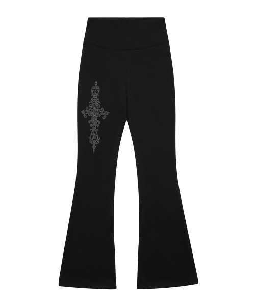GRAVER（グレーバー）の「レディース SIM CROSS ブーツカットパンツ_2color（スウェットパンツ・レディース・ネイビー/ブラック・FREE）」の7枚目の写真