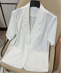 ビックシルエット半袖テーラードジャケット