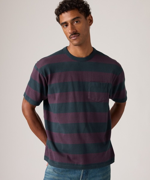 Levi's(リーバイス)の「Levi's/リーバイス LEVI'S(R) VINTAGE CLOTHING 1960'S カジュアル Tシャツ(Tシャツ/カットソー・メンズ・パープル・XL/S/M/L)」の1枚目の写真